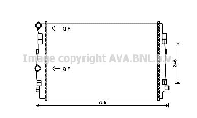 AVA QUALITY COOLING Radiators, Motora dzesēšanas sistēma VW2344